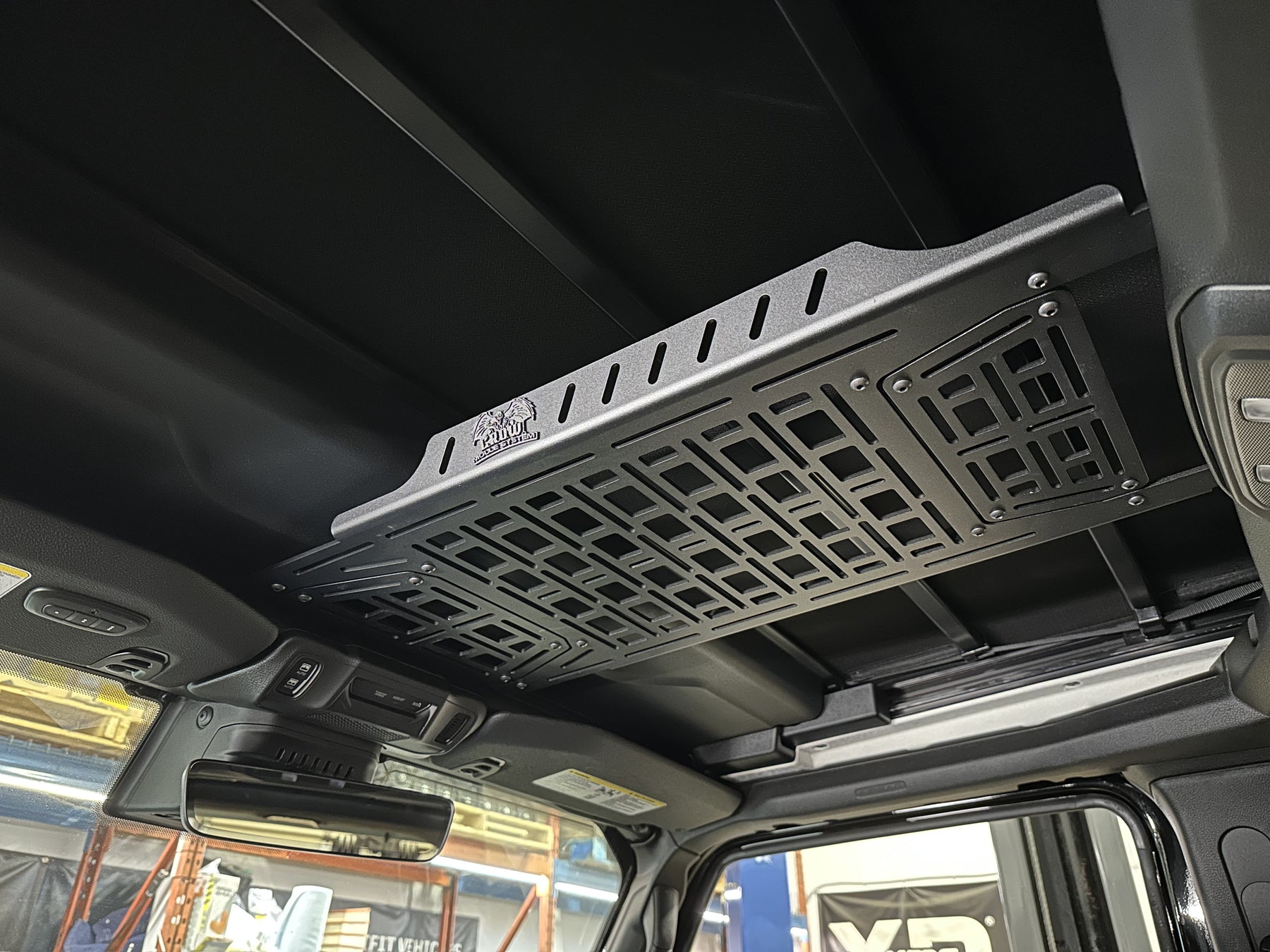 Crows Racks EPIC CROW MOLLE System - Front Overhead Rack Kit for 2018+ Jeep Wrangl ...